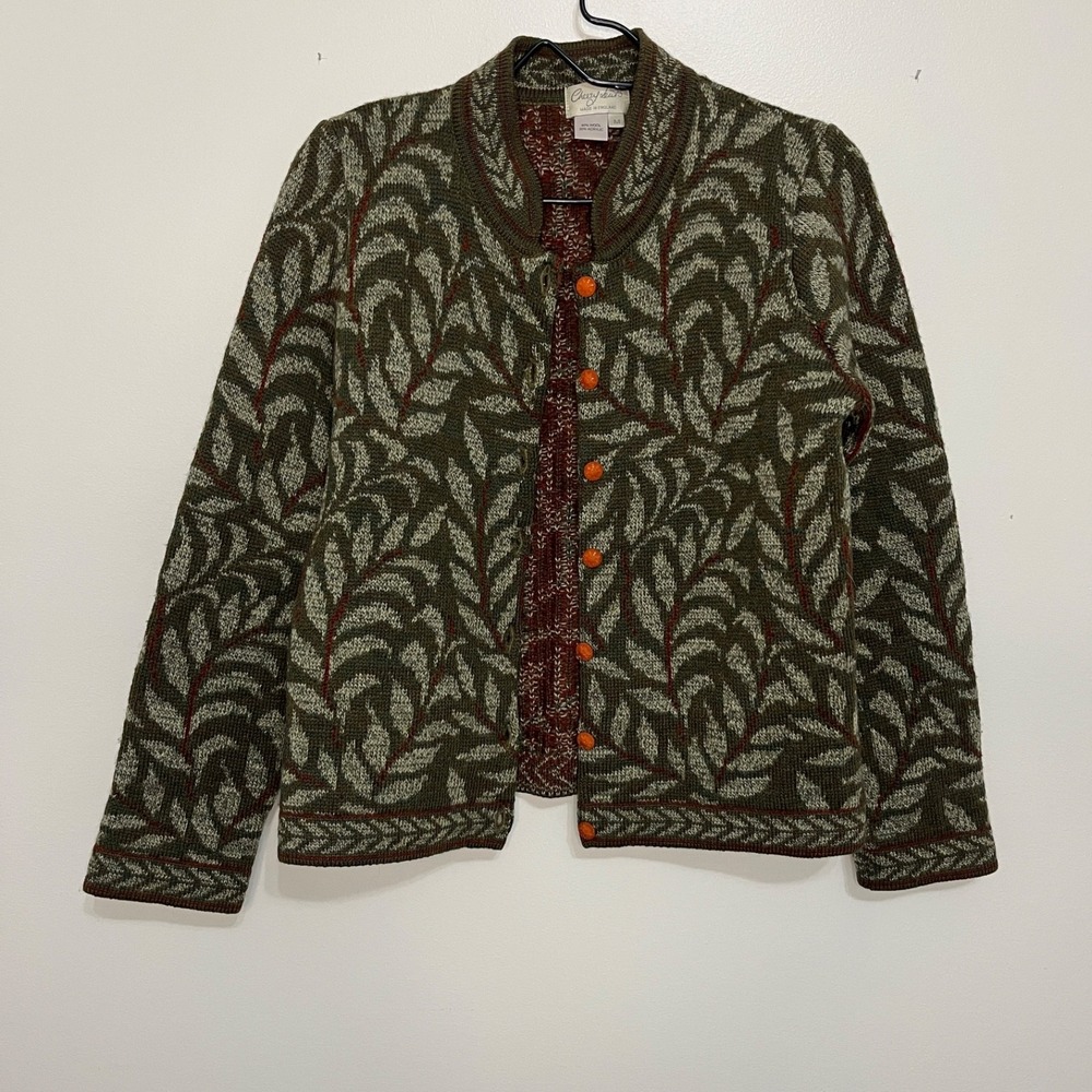 Cherry Lewis Sweater Women's M Cottagecore Grandmacore Autumn